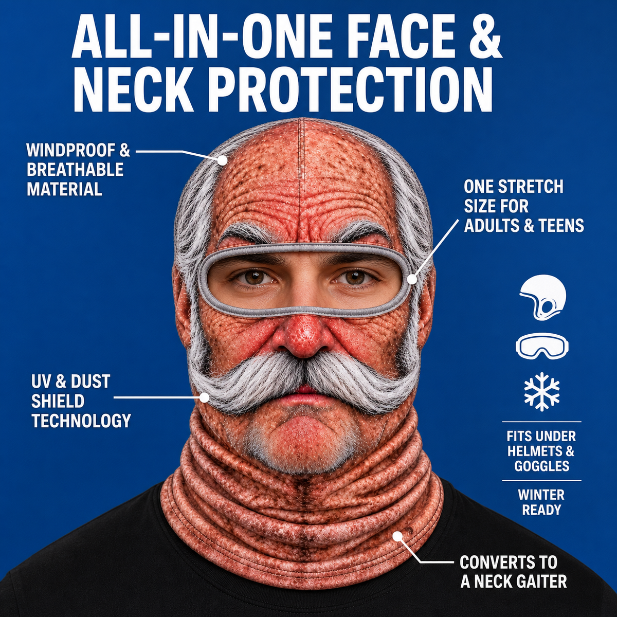 Funny Face Ski Mask